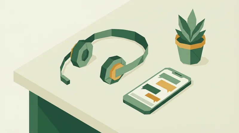 Ilustrasi editorial tim customer service membalas chat pelanggan dari berbagai kanal